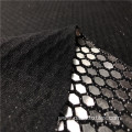 Hot Selling customize Sequin Girl Solid Knitted Korean Fabric lurex black silver With Sequin Fabric